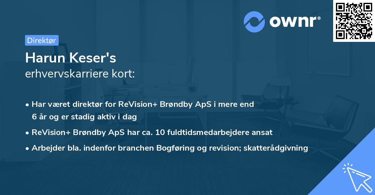 Harun Keser's erhvervskarriere kort