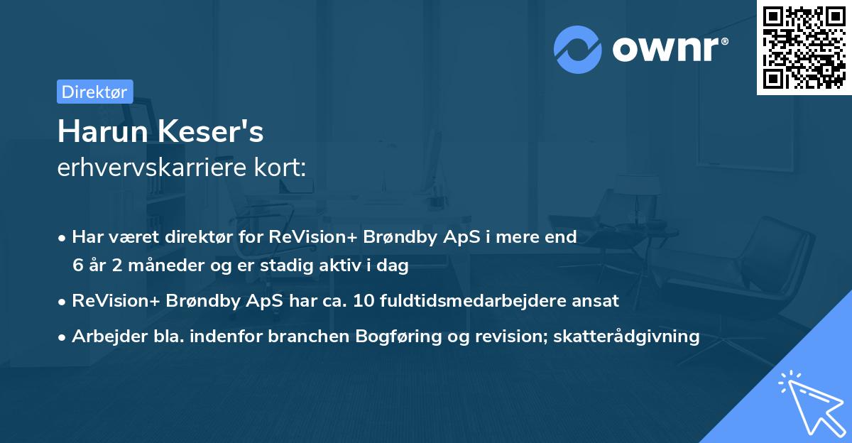 Harun Keser's erhvervskarriere kort