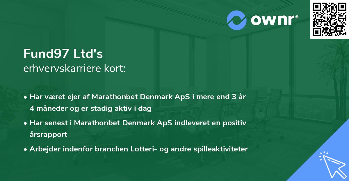 Fund97 Ltd's erhvervskarriere kort