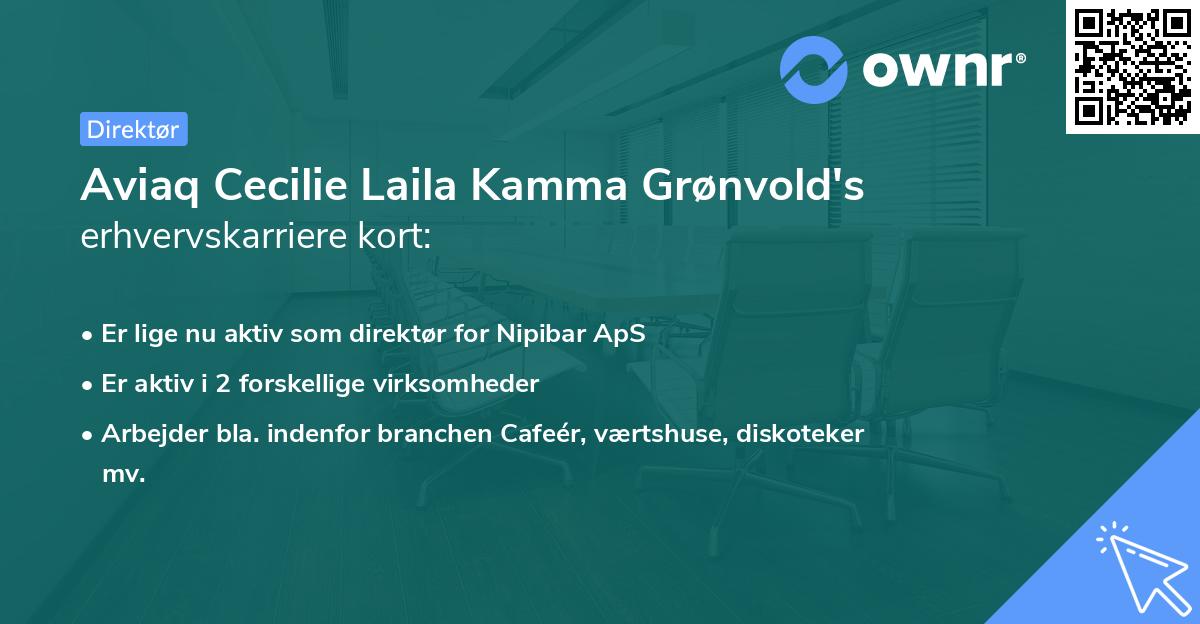 Aviaq Cecilie Laila Kamma Grønvold's erhvervskarriere kort