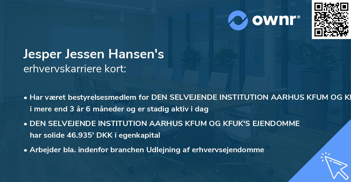 Jesper Jessen Hansen's erhvervskarriere kort