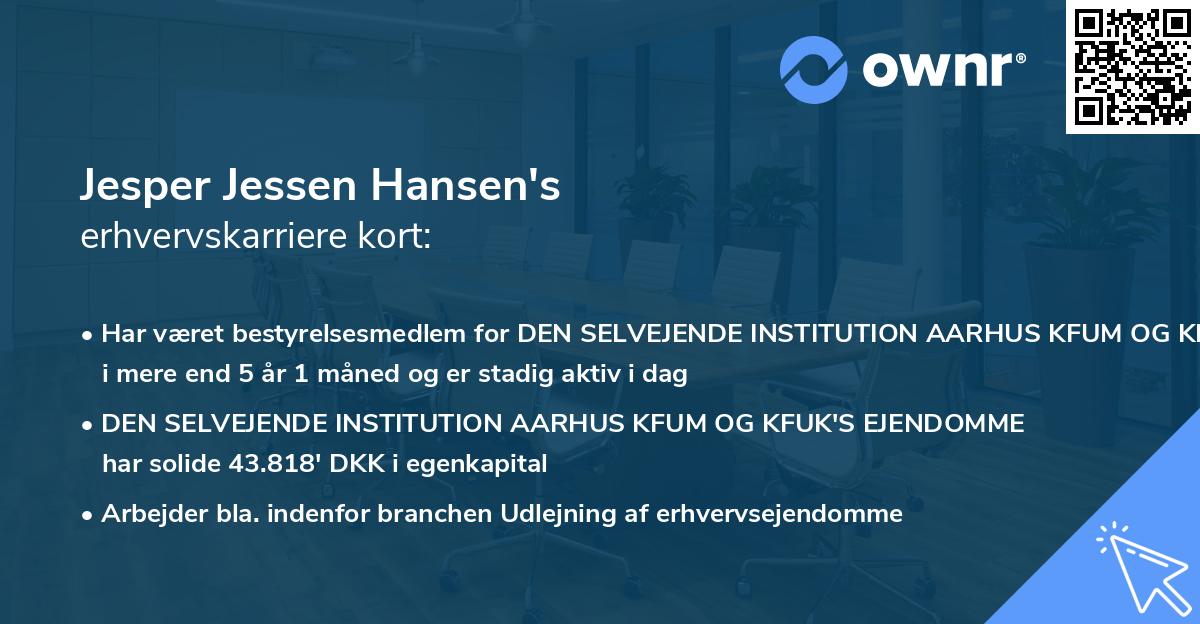 Jesper Jessen Hansen's erhvervskarriere kort