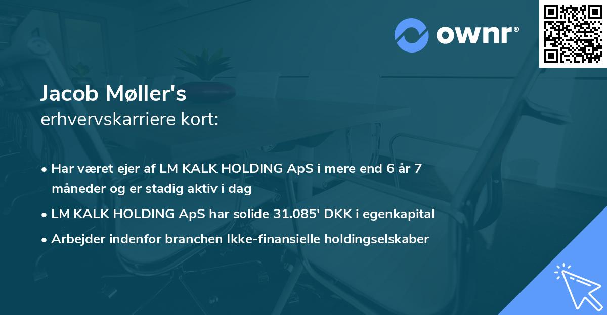 Jacob Møller's erhvervskarriere kort