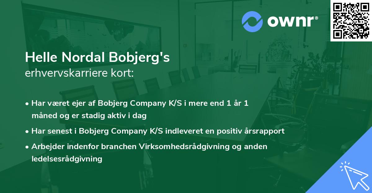 Helle Nordal Bobjerg's erhvervskarriere kort