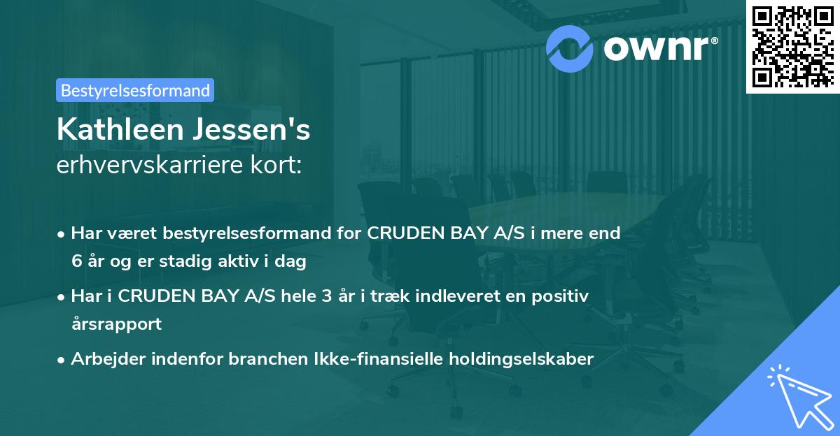 Kathleen Jessen's erhvervskarriere kort