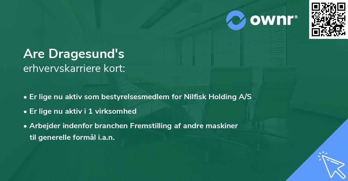 Are Dragesund's erhvervskarriere kort