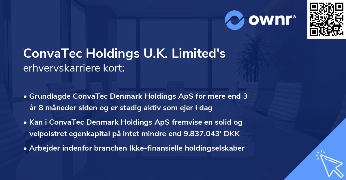 ConvaTec Holdings U.K. Limited's erhvervskarriere kort