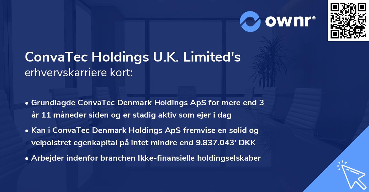 ConvaTec Holdings U.K. Limited's erhvervskarriere kort