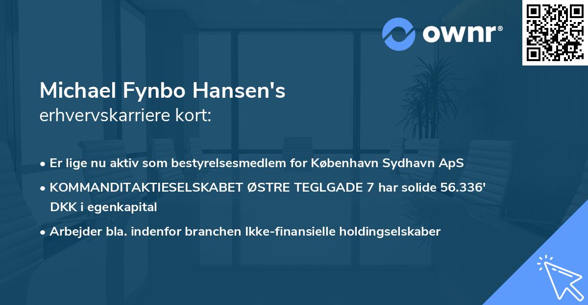 Michael Fynbo Hansen's erhvervskarriere kort