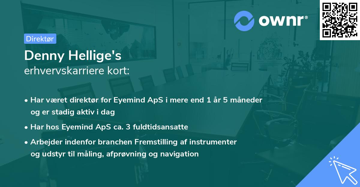 Denny Hellige's erhvervskarriere kort