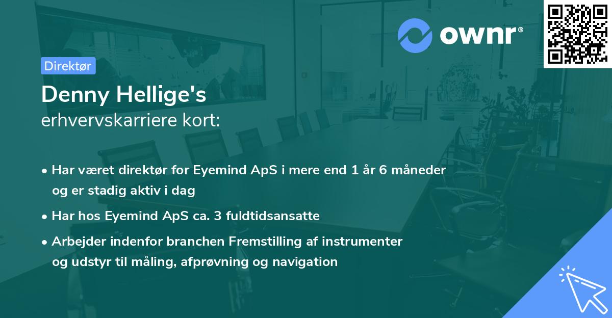 Denny Hellige's erhvervskarriere kort