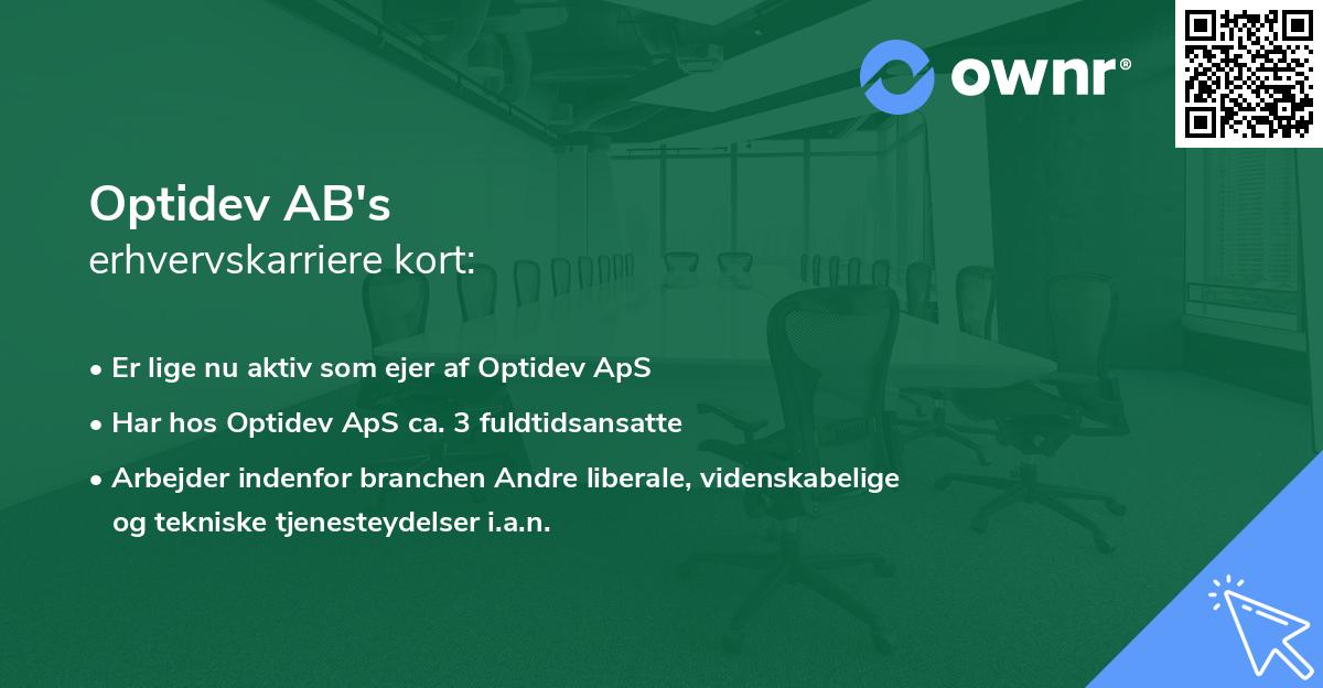 Optidev AB's erhvervskarriere kort