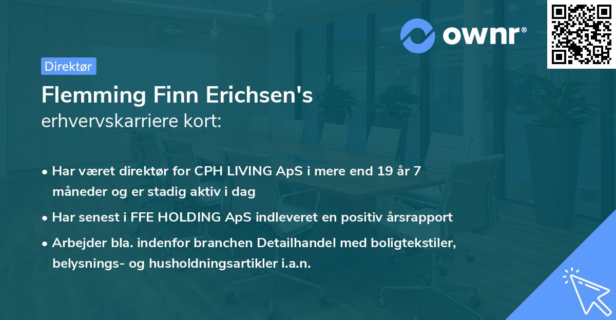 Flemming Finn Erichsen's erhvervskarriere kort