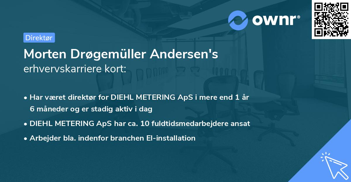 Morten Drøgemüller Andersen's erhvervskarriere kort