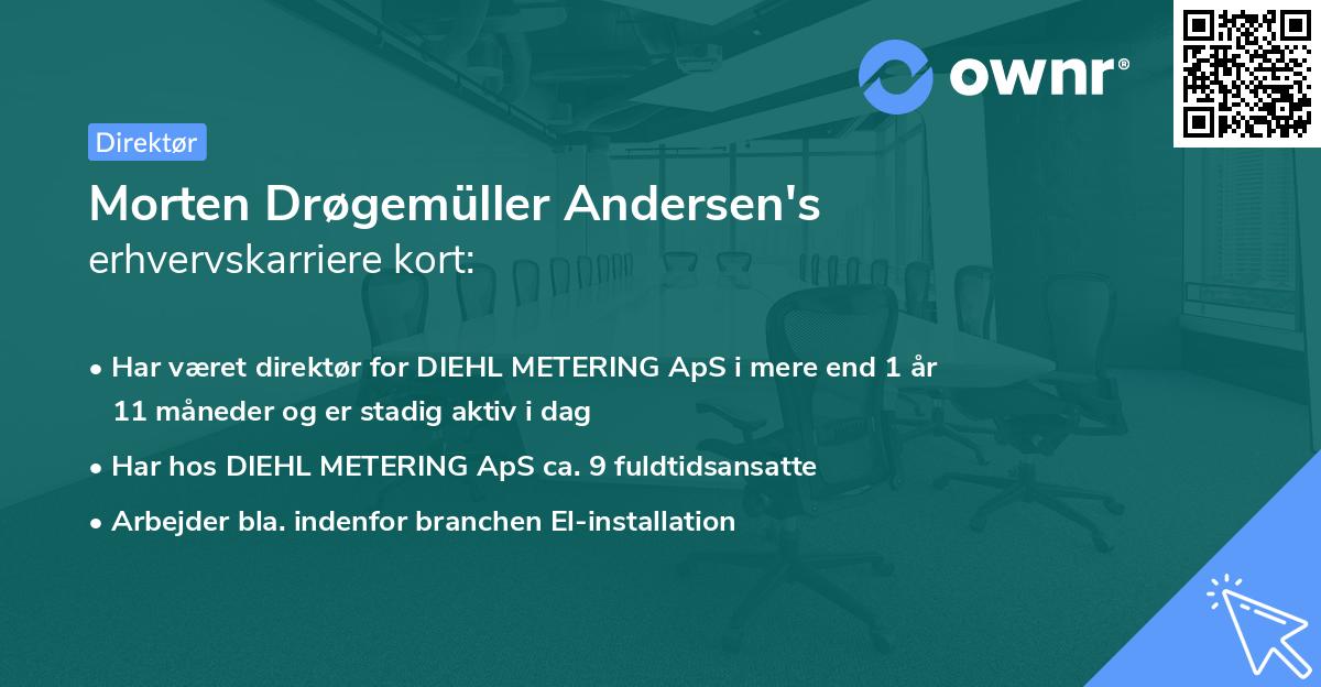 Morten Drøgemüller Andersen's erhvervskarriere kort