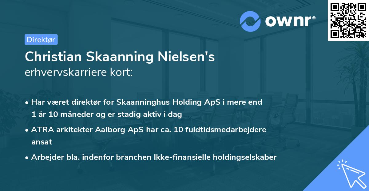 Christian Skaanning Nielsen's erhvervskarriere kort