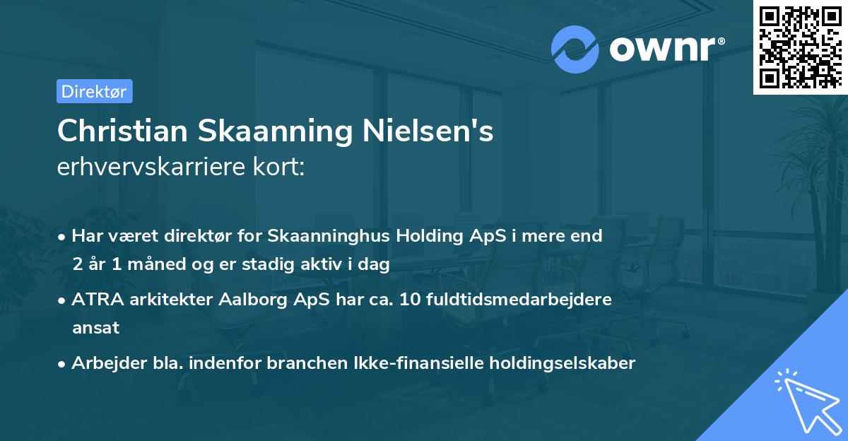 Christian Skaanning Nielsen's erhvervskarriere kort