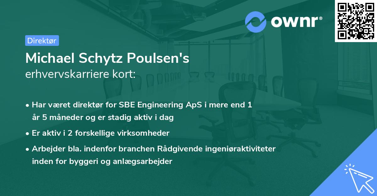 Michael Schytz Poulsen's erhvervskarriere kort