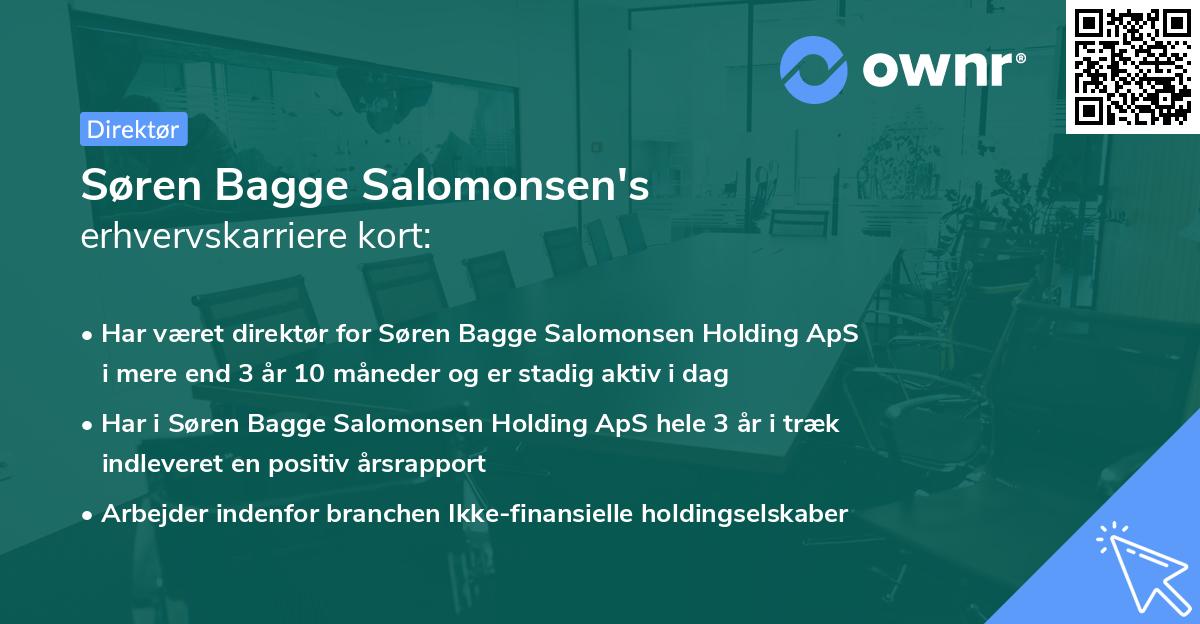Søren Bagge Salomonsen's erhvervskarriere kort