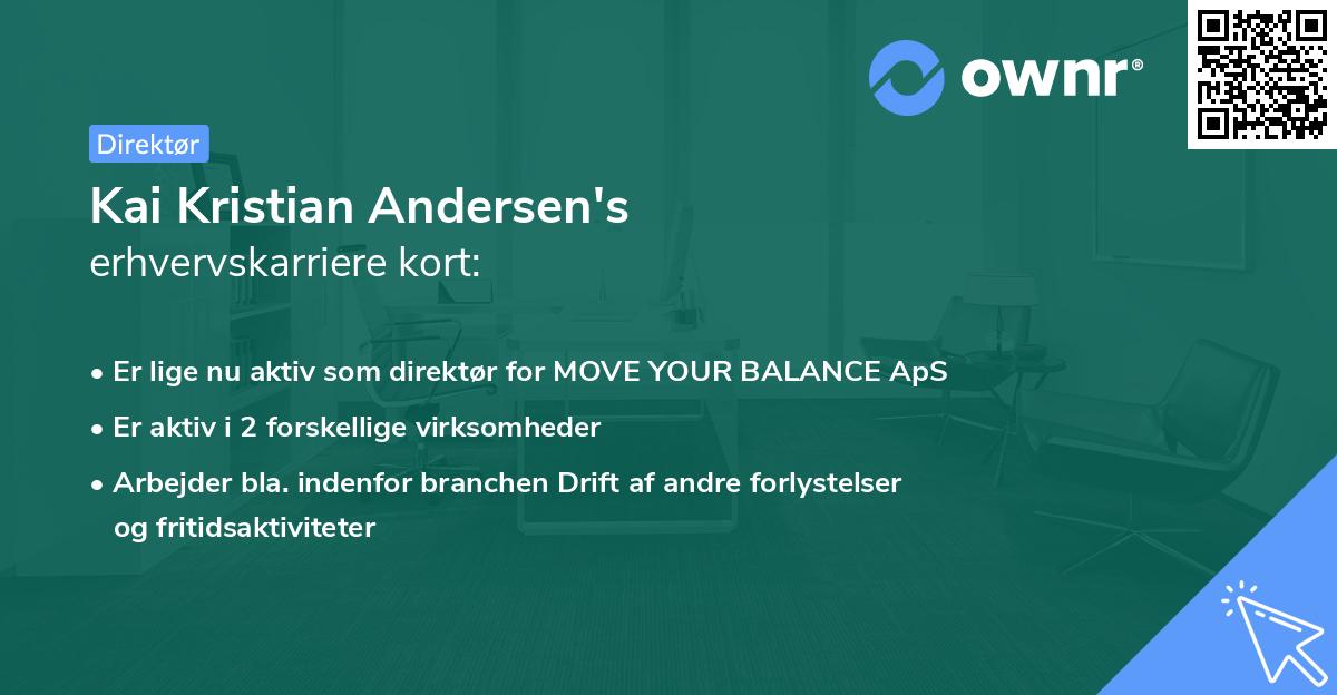 Kai Kristian Andersen's erhvervskarriere kort