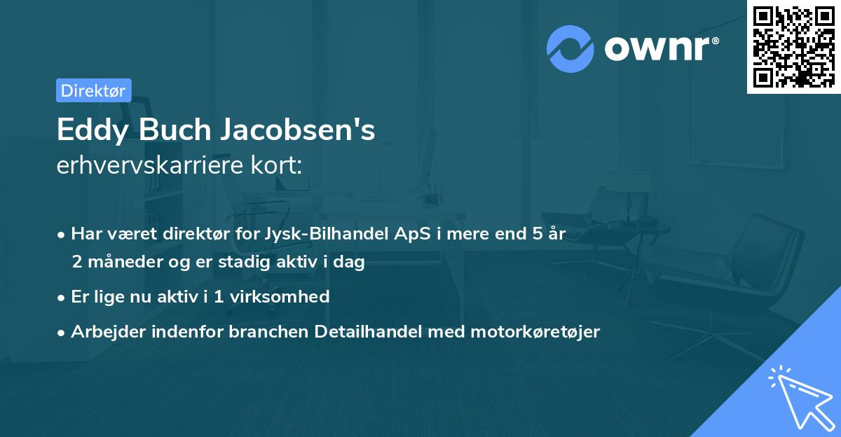 Eddy Buch Jacobsen's erhvervskarriere kort