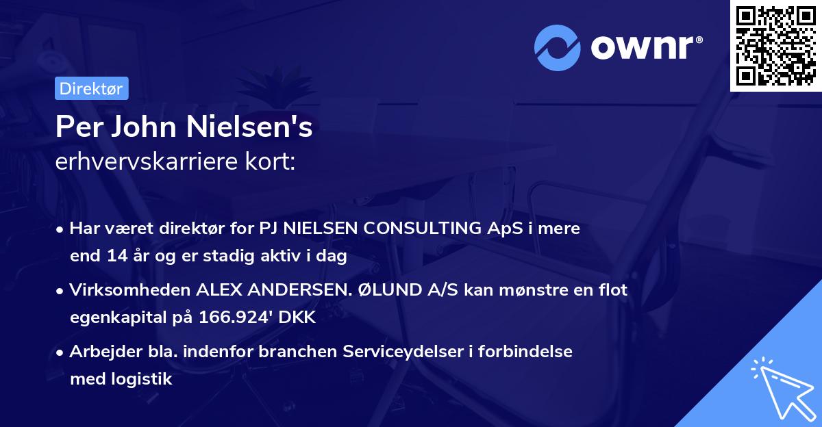 Per John Nielsen's erhvervskarriere kort