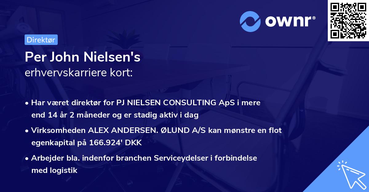 Per John Nielsen's erhvervskarriere kort