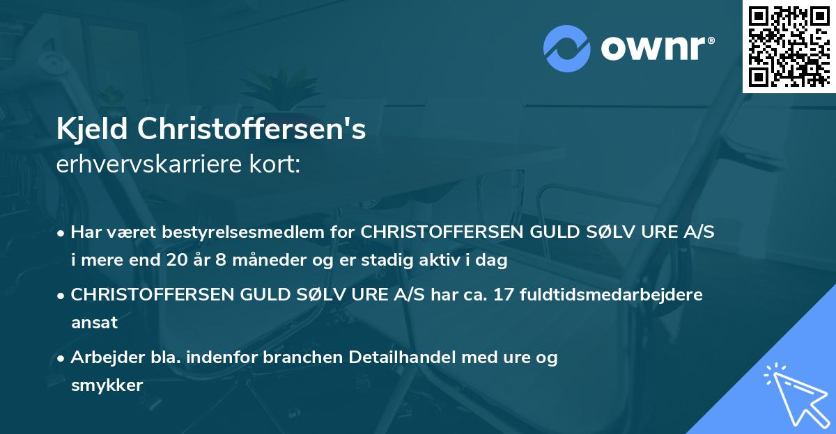 Kjeld Christoffersen's erhvervskarriere kort