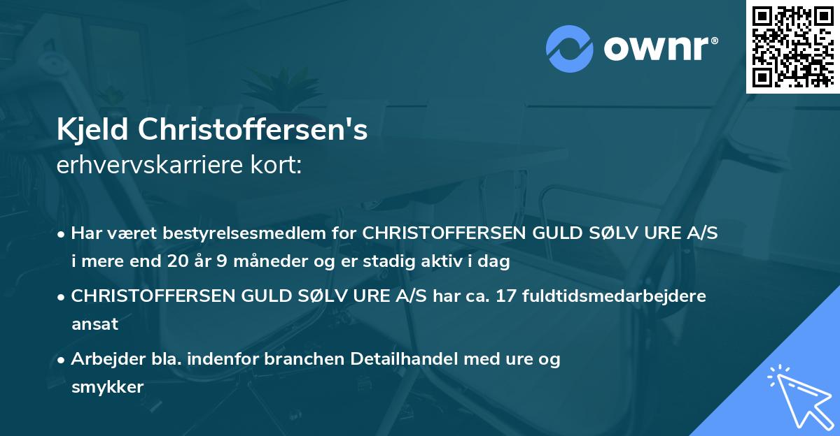 Kjeld Christoffersen's erhvervskarriere kort