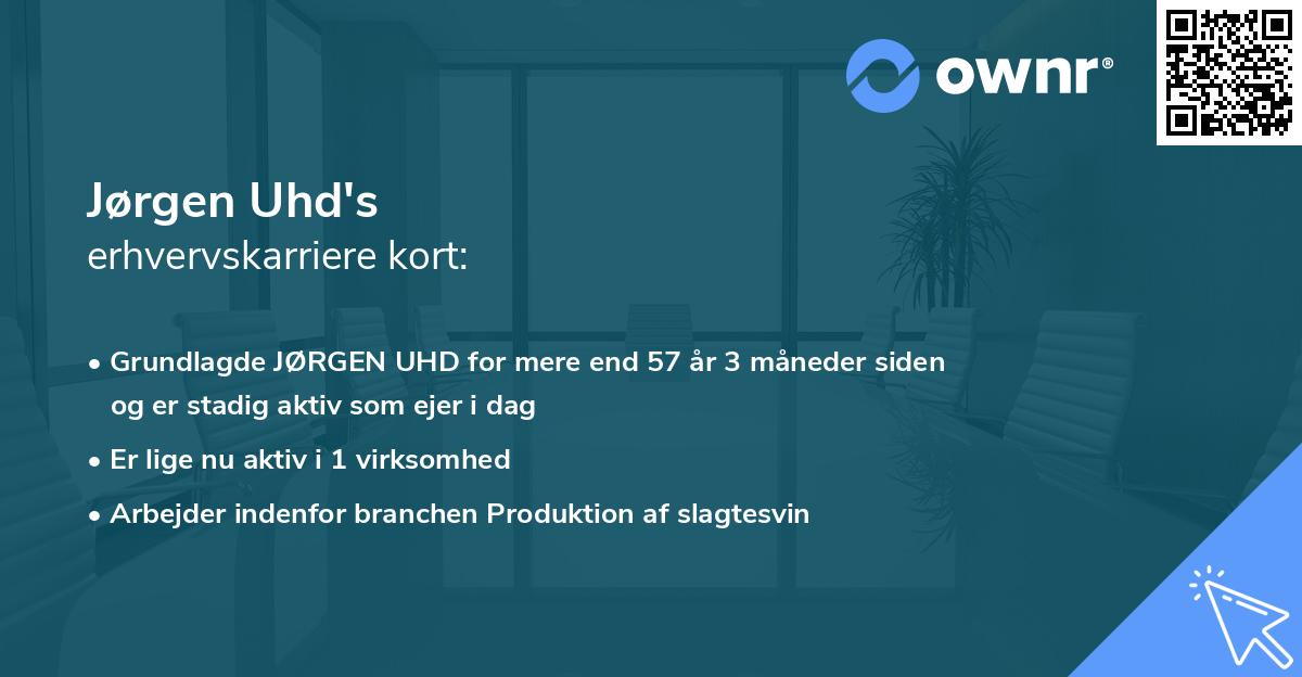 Jørgen Uhd's erhvervskarriere kort