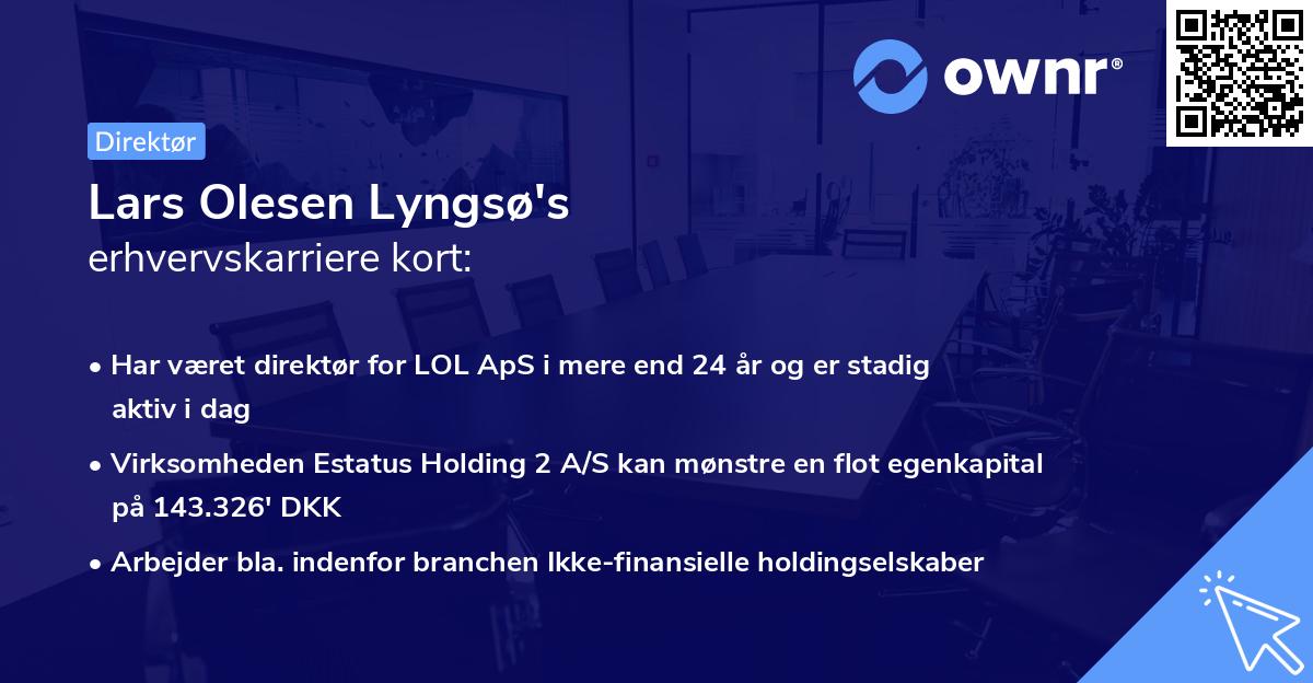 Lars Olesen Lyngsø's erhvervskarriere kort