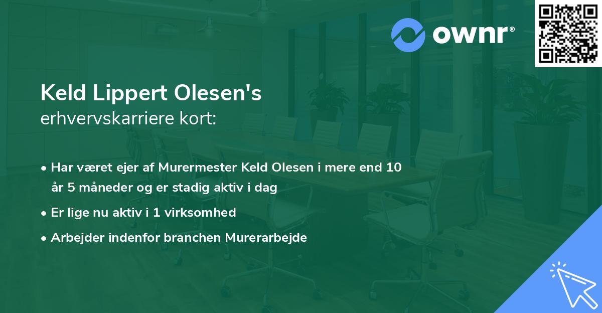 Keld Lippert Olesen's erhvervskarriere kort