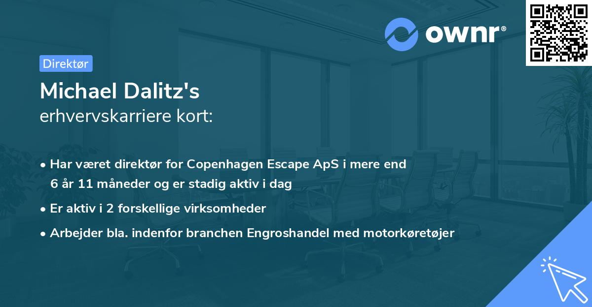Michael Dalitz's erhvervskarriere kort
