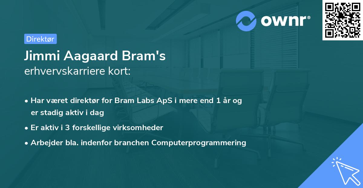 Jimmi Aagaard Bram's erhvervskarriere kort