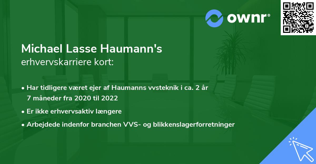 Michael Lasse Haumann's erhvervskarriere kort