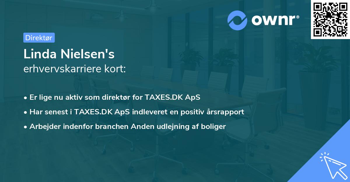 Linda Nielsen's erhvervskarriere kort