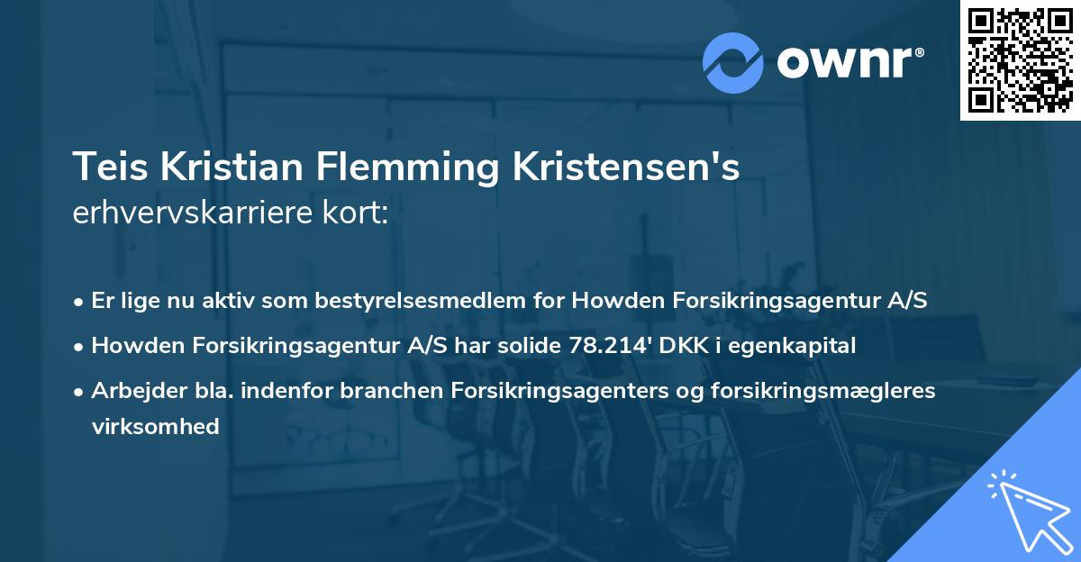 Teis Kristian Flemming Kristensen's erhvervskarriere kort