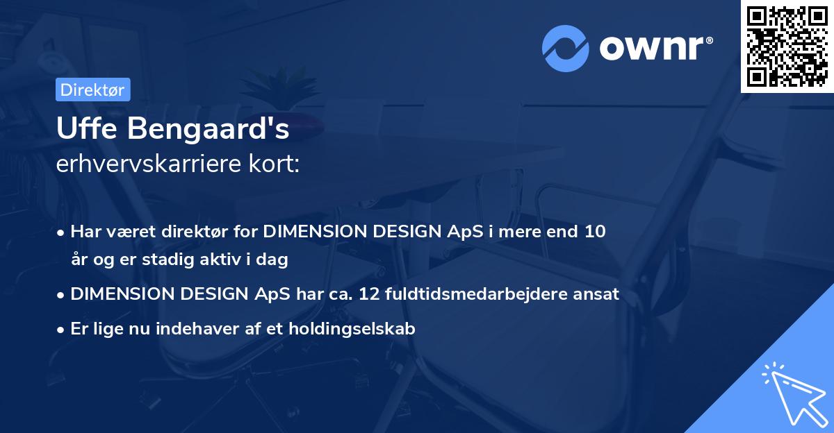 Uffe Bengaard's erhvervskarriere kort