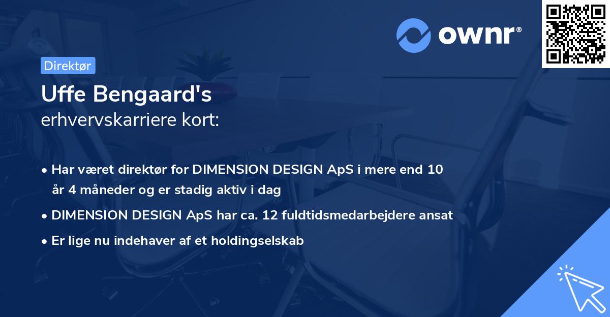 Uffe Bengaard's erhvervskarriere kort