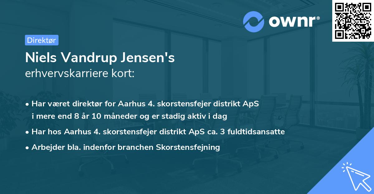 Niels Vandrup Jensen's erhvervskarriere kort