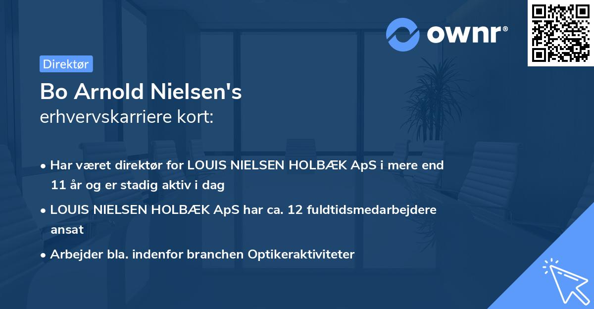 Bo Arnold Nielsen's erhvervskarriere kort