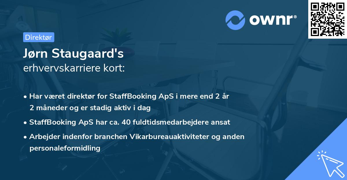 Jørn Staugaard's erhvervskarriere kort
