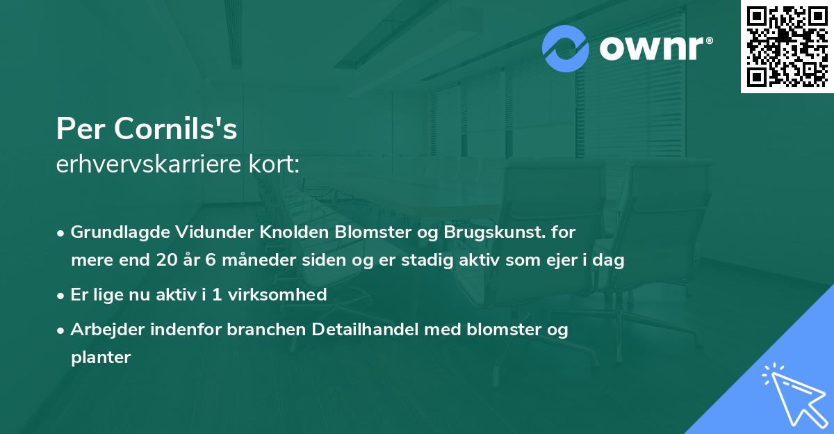 Per Cornils's erhvervskarriere kort