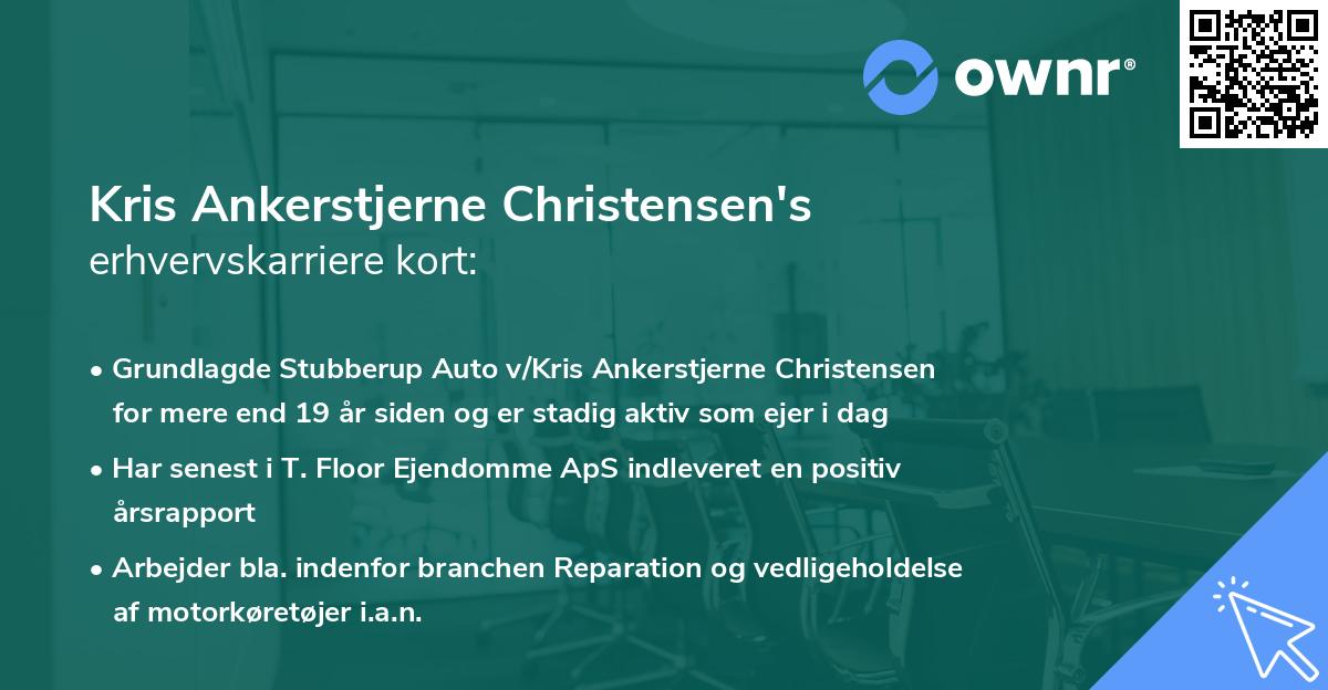 Kris Ankerstjerne Christensen's erhvervskarriere kort