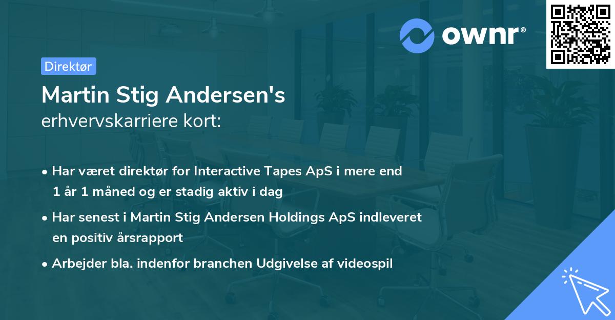 Martin Stig Andersen's erhvervskarriere kort