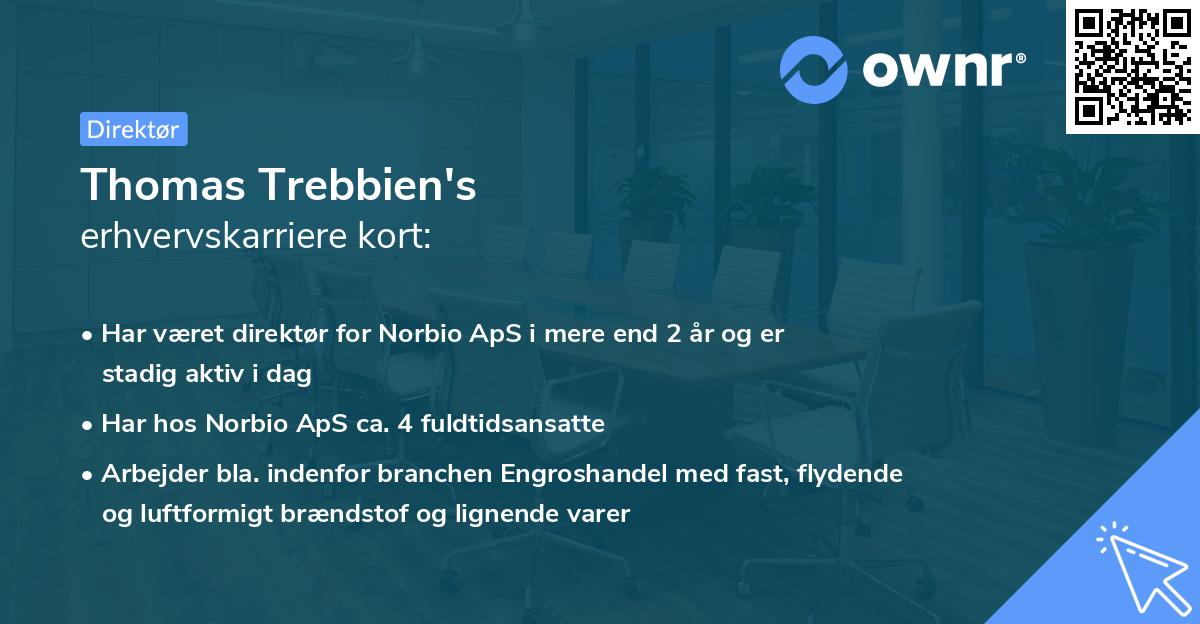 Thomas Trebbien's erhvervskarriere kort
