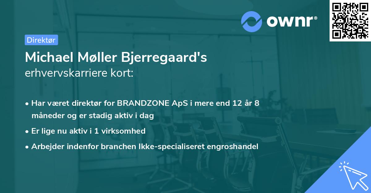 Michael Møller Bjerregaard's erhvervskarriere kort