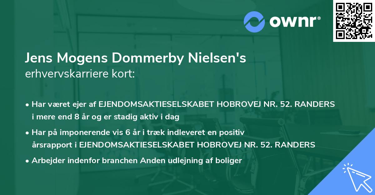 Jens Mogens Dommerby Nielsen's erhvervskarriere kort