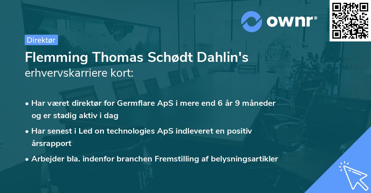 Flemming Thomas Schødt Dahlin's erhvervskarriere kort