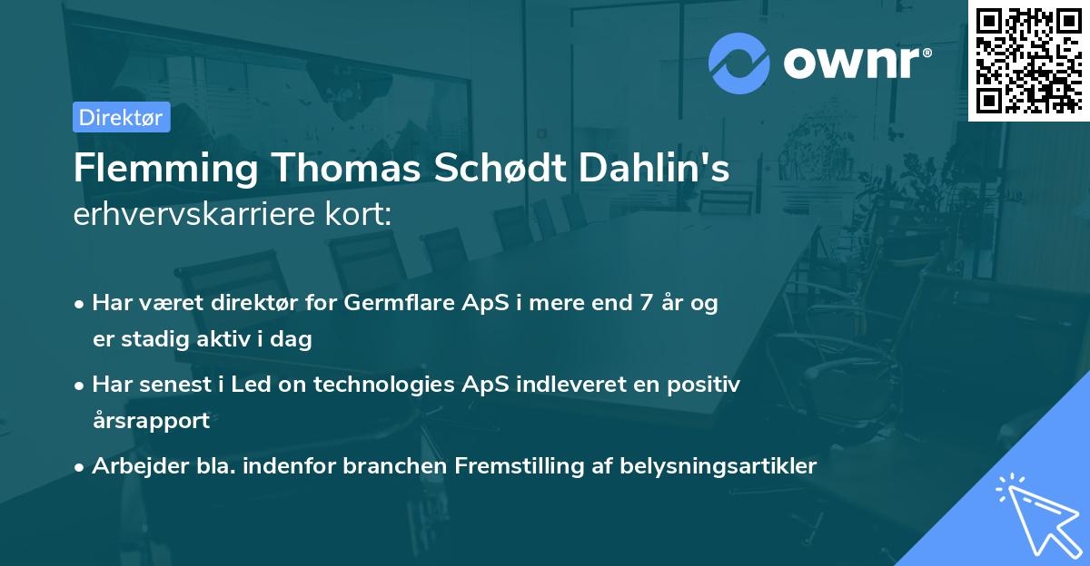 Flemming Thomas Schødt Dahlin's erhvervskarriere kort